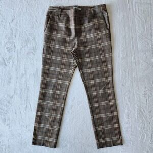 iltm I Love Tyler‎ Madison Gwyneth Tudor Ankle Pants Womens L Houndstooth Plaid